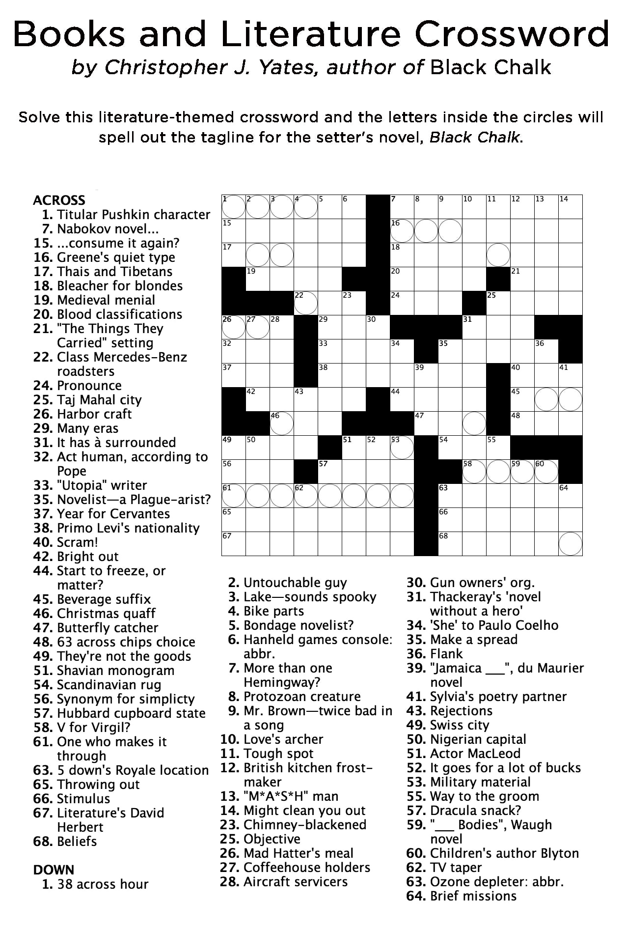 free crossword puzzles online to print