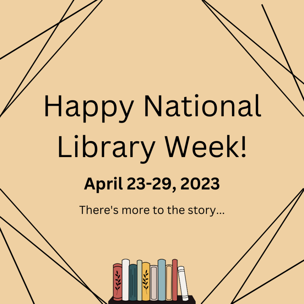 Happy National library week poster