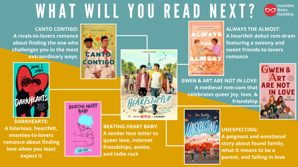 Heartstopper reading recommendations poster