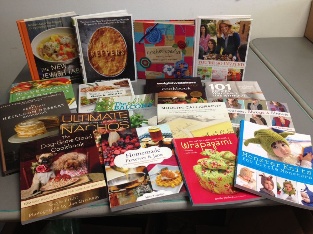 cookbooks & craft books